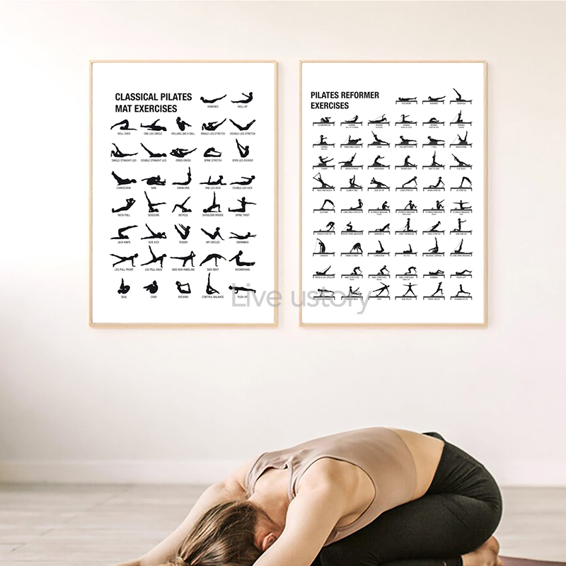 Plakat bez ramy z schematem ćw – Health Wellness And Fitness recenzja i cena